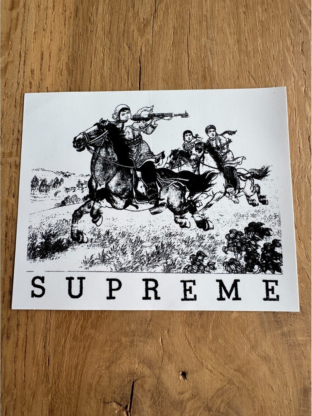 SUPREME NYC Sticker Box Logo Riders sticker
